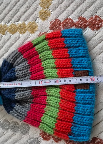 Renkli Örgü Kadın Bere antonio kışlık bere - Görsel 2