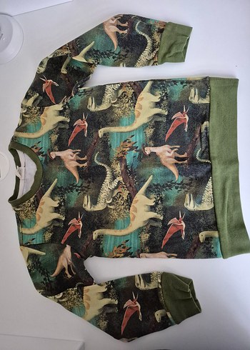 110 cm 4-5 yaş dinozor organik takım - Görsel 2