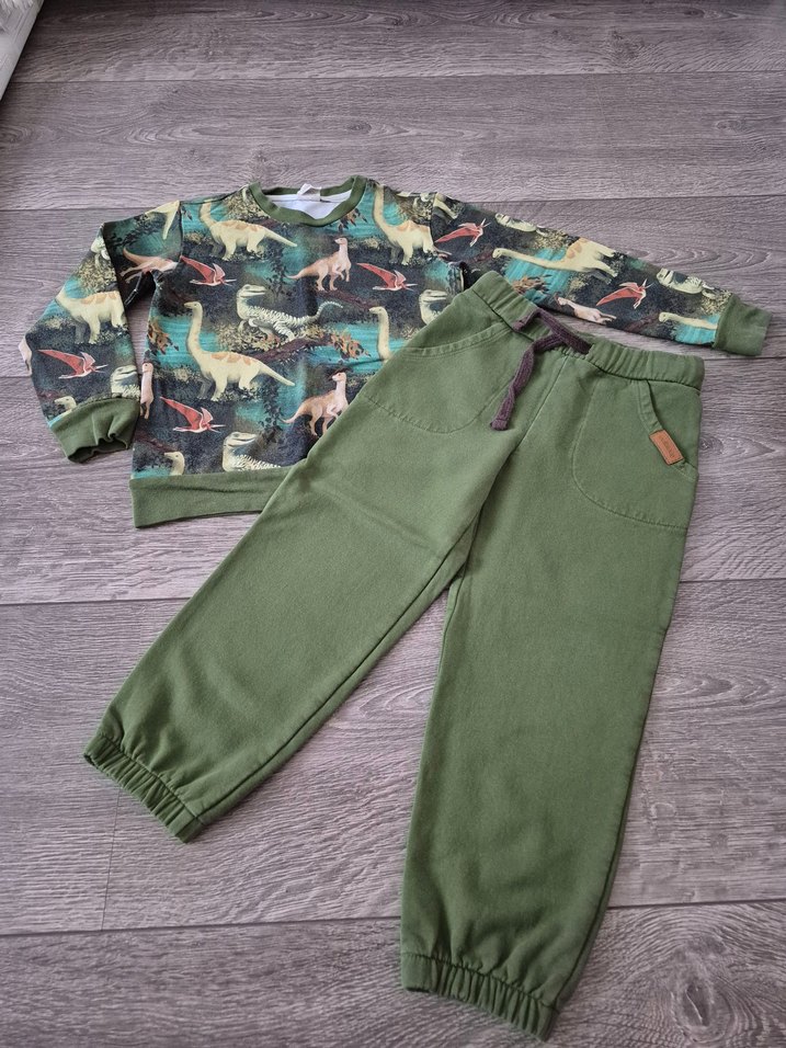 110 cm 4-5 yaş dinozor organik takım - Görsel 3