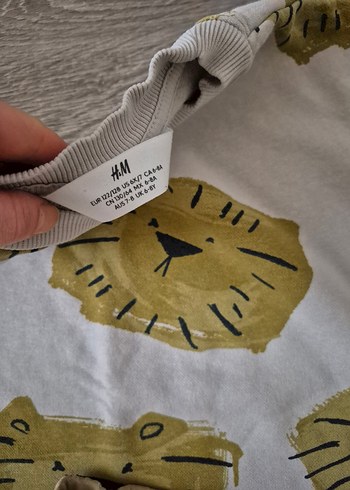 h&m lc waikiki 5 6 yaş sweat eşofman aslan - Görsel 2