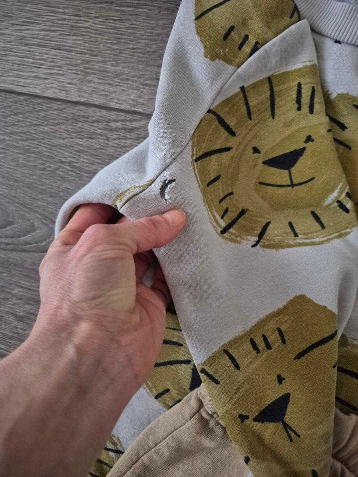 h&m lc waikiki 5 6 yaş sweat eşofman aslan - Görsel 3