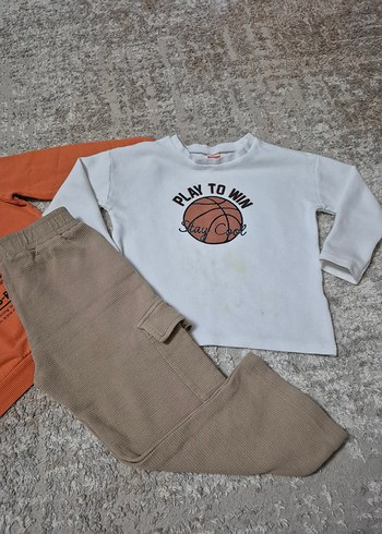 4-5 yaş lc waikiki koton eşofman sweat yelek - Görsel 12