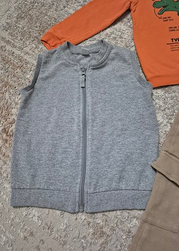 4-5 yaş lc waikiki koton eşofman sweat yelek - Görsel 8