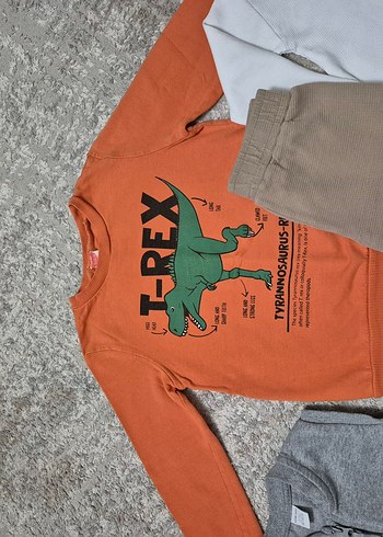 4-5 yaş lc waikiki koton eşofman sweat yelek - Görsel 11