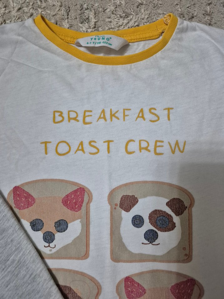 6-7 yaş penti pijama takımı - Görsel 4