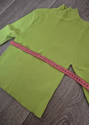 Yeşil Boğazlı İnce Triko Kazak dilvin - Görsel 5