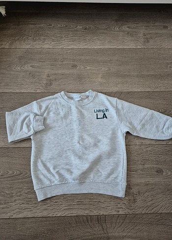 orjinal zara 5 yaş los angeles gri sweat - Görsel 9