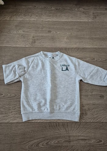 orjinal zara 5 yaş los angeles gri sweat - Görsel 4