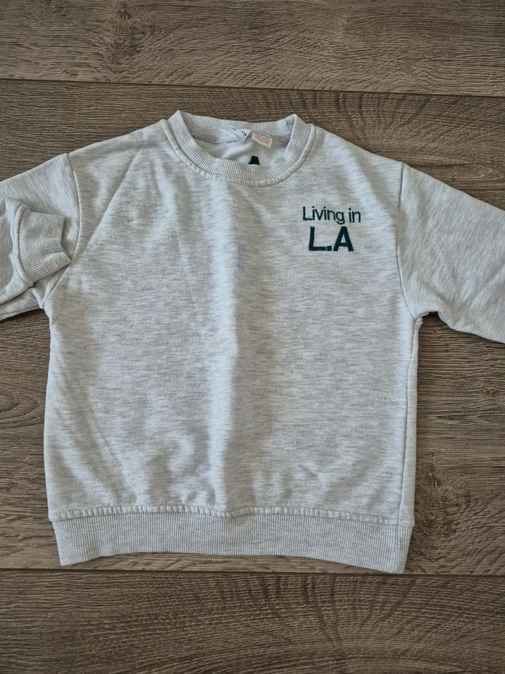 orjinal zara 5 yaş los angeles gri sweat - Görsel 3