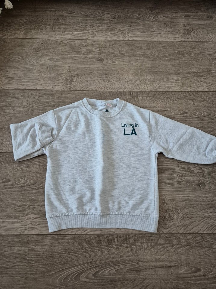 orjinal zara 5 yaş los angeles gri sweat - Görsel 4