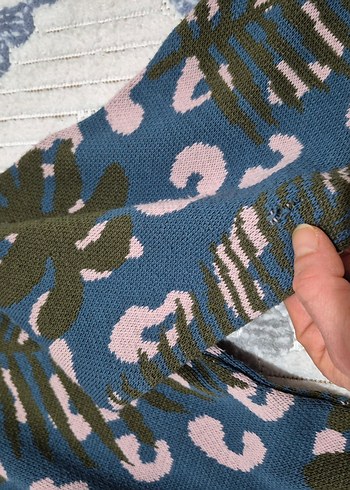 Desenli V Yaka Kadın Hırka trendyol s beden - Görsel 9