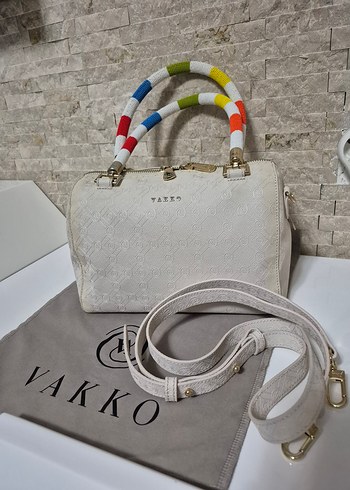 orjinal vakko speedy renkli kulplu çanta - Görsel 17