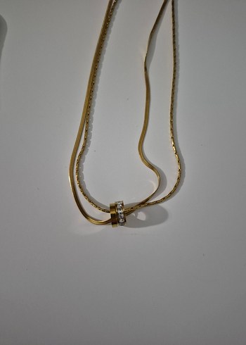 Çelik küpe ve kolye seti - Görsel 10