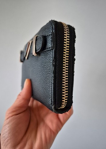 GUESS Siyah Deri Fermuarlı Kadın Cüzdan - Görsel 13