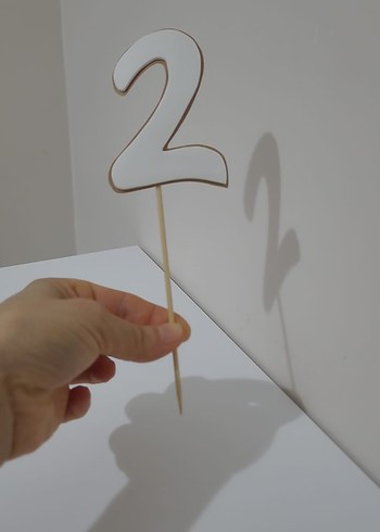Beden beyaz Renk Beyaz Sayı 2 Pasta Süsü doğum günü