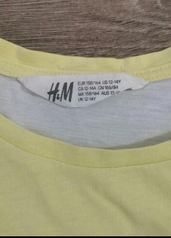 H&M H&m marka 12-14 yaş tişört 