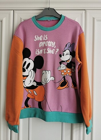 10 Yaş Beden çeşitli Renk Defacto Disney mickey serisi 10-11 yaş sweat bluz 