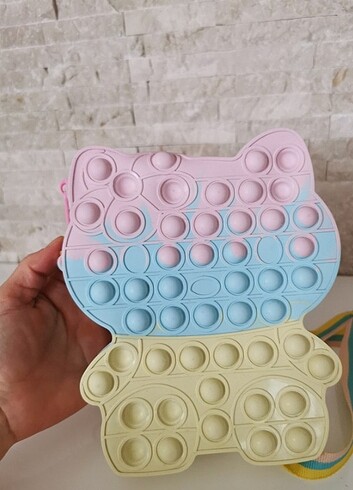 Hello kitty pop it ponponlu çanta - Görsel 7