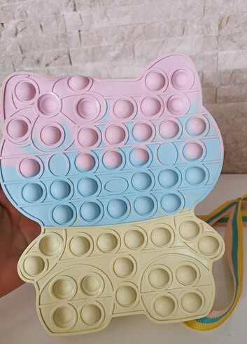 Hello kitty pop it ponponlu çanta - Görsel 8