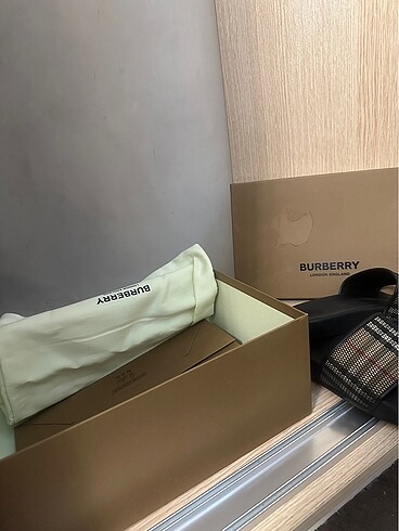 41 Beden camel Renk Orjinal Burberry erkek terliği