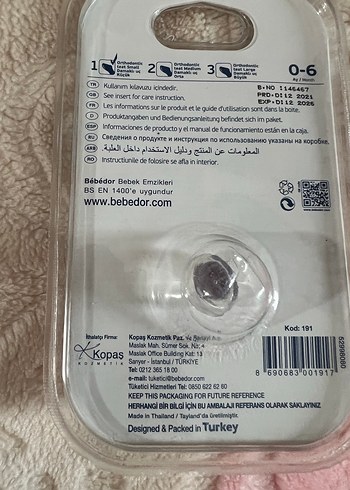 Bebédur Ortodontik Emzik 0-6 Ay Pembe - Görsel 2