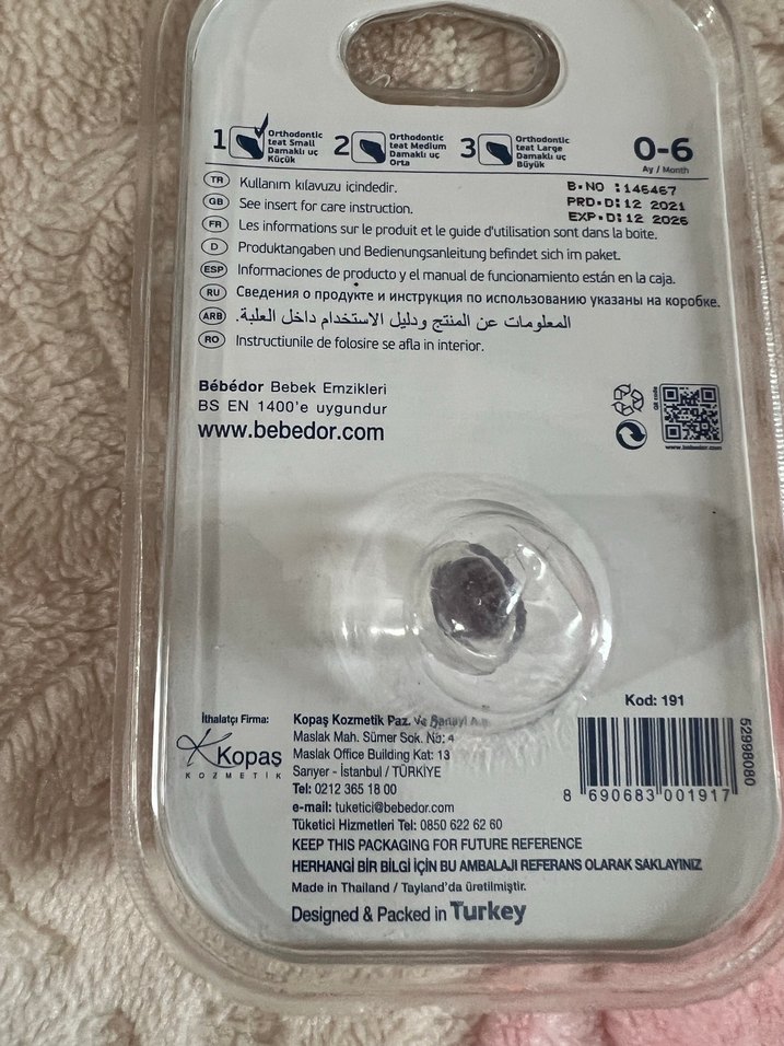 Bebédur Ortodontik Emzik 0-6 Ay Pembe - Görsel 2