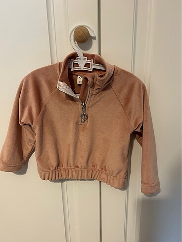 9 Ay Beden pembe Renk Bebek sweatshirt