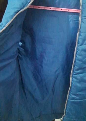 Erkek Çocuk Mavi Kapüşonlu Fermuarlı Yelek - Görsel 4