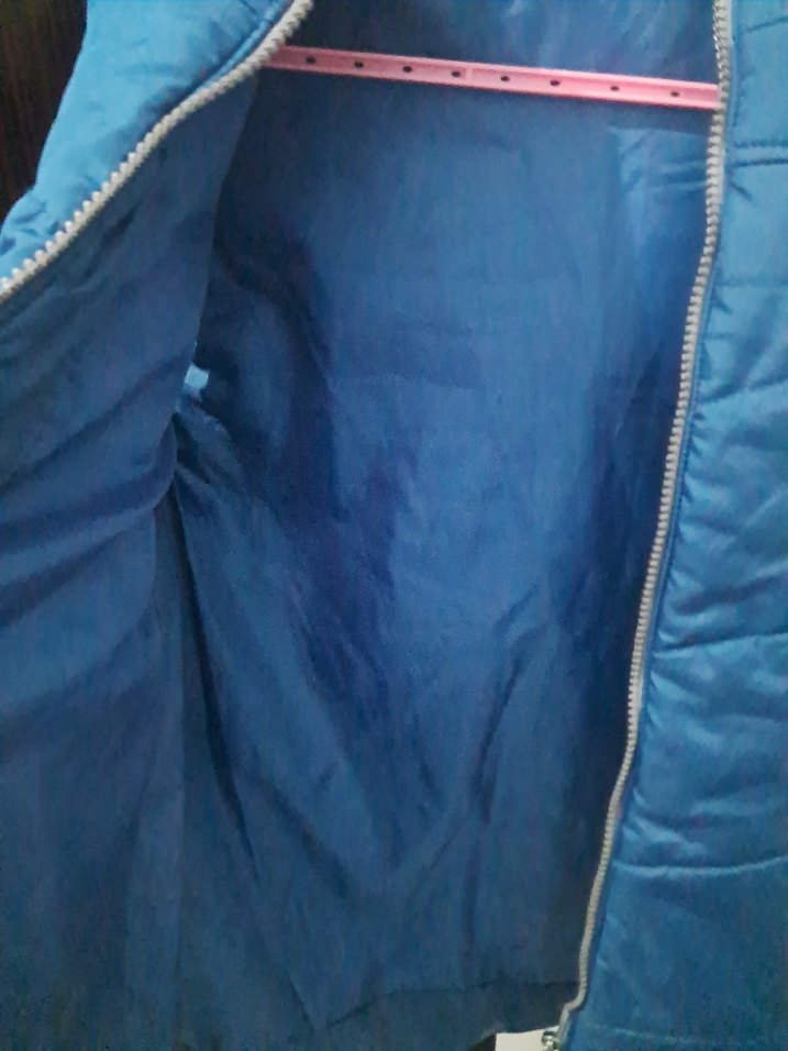 Erkek Çocuk Mavi Kapüşonlu Fermuarlı Yelek - Görsel 4