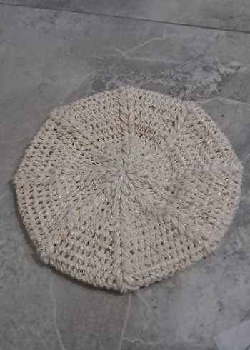 Bej Kadın Örgü Bere - Görsel 6