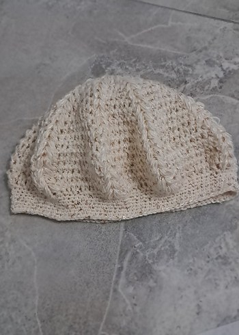 Bej Kadın Örgü Bere - Görsel 4