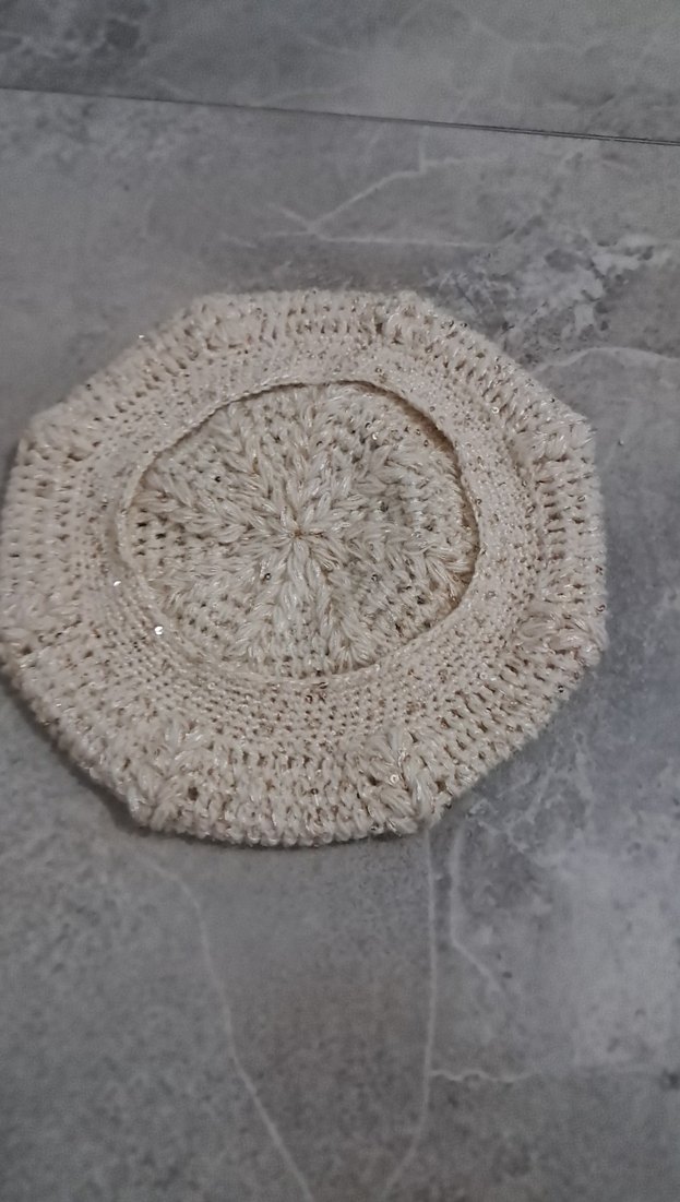 Bej Kadın Örgü Bere - Görsel 2