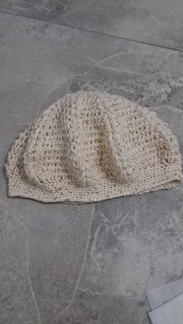 Bej Kadın Örgü Bere - Görsel 4