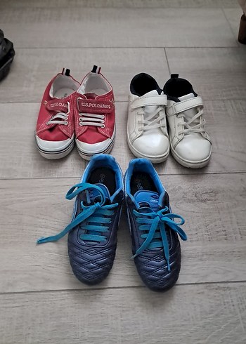 Renkli Erkek Çocuk Spor Ayakkabıları Velcro - Görsel 7