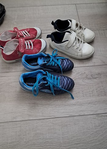 Renkli Erkek Çocuk Spor Ayakkabıları Velcro - Görsel 2