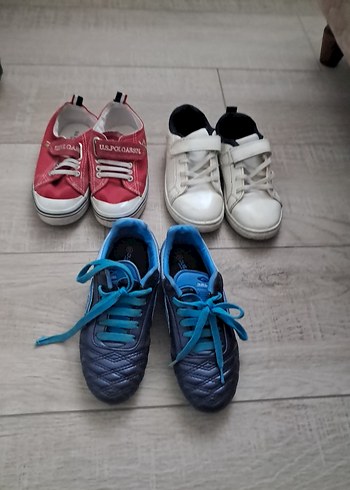 Renkli Erkek Çocuk Spor Ayakkabıları Velcro - Görsel 8