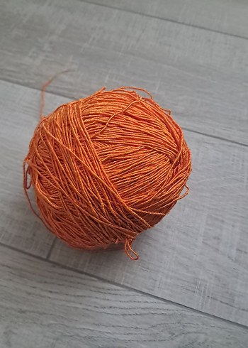 Turuncu El İşi İpliği Topu - Görsel 3