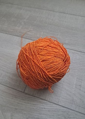 Turuncu El İşi İpliği Topu - Görsel 2