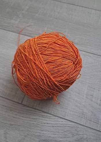 Turuncu El İşi İpliği Topu - Görsel 4