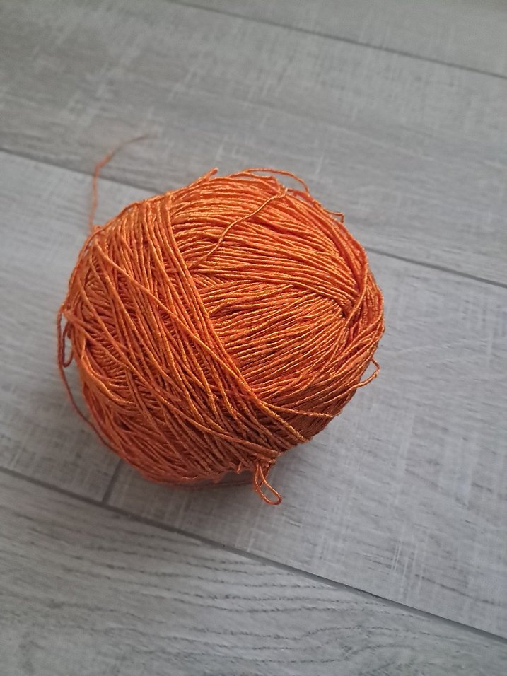 Turuncu El İşi İpliği Topu - Görsel 3