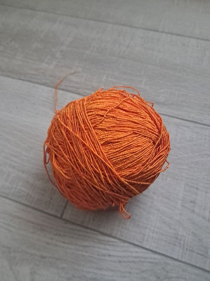 Turuncu El İşi İpliği Topu - Görsel 2