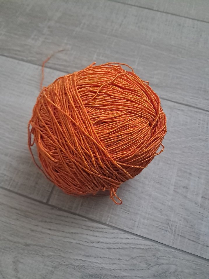 Turuncu El İşi İpliği Topu - Görsel 4