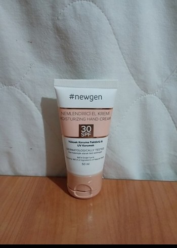 #newgen Nemlendirici El Kremi SPF 30 50 ml