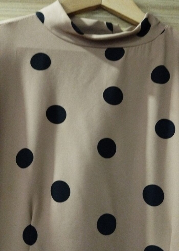 Puantiyeli elbise - Görsel 3