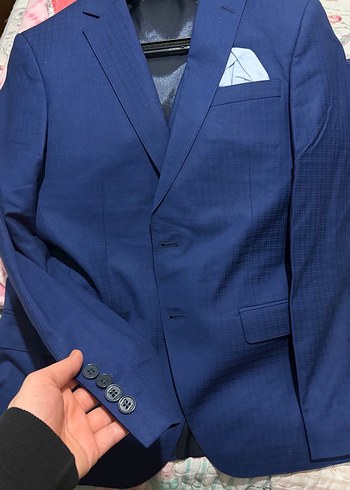 Lacivert Erkek Takım Elbise Ceket - Görsel 3