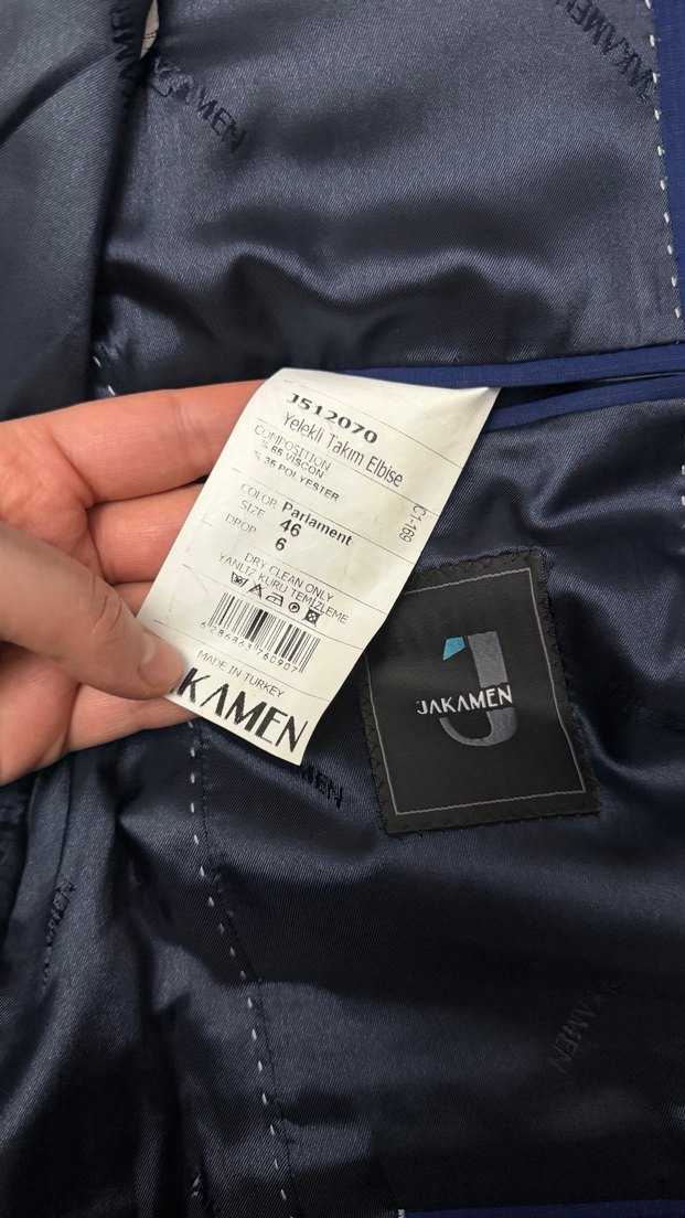 Lacivert Erkek Takım Elbise Ceket - Görsel 2