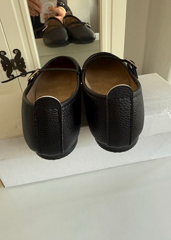 Klasik Siyah Tokalı Kadın Babet - Görsel 3