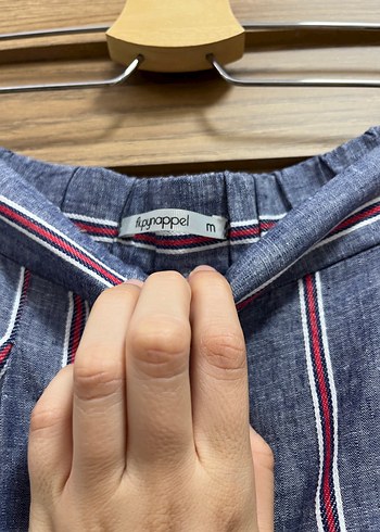 s Beden gri Renk Kadın Gri Çizgili Yüksek Bel Mini Şort
