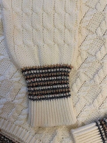 m Beden Trendyol krem oversize kazak