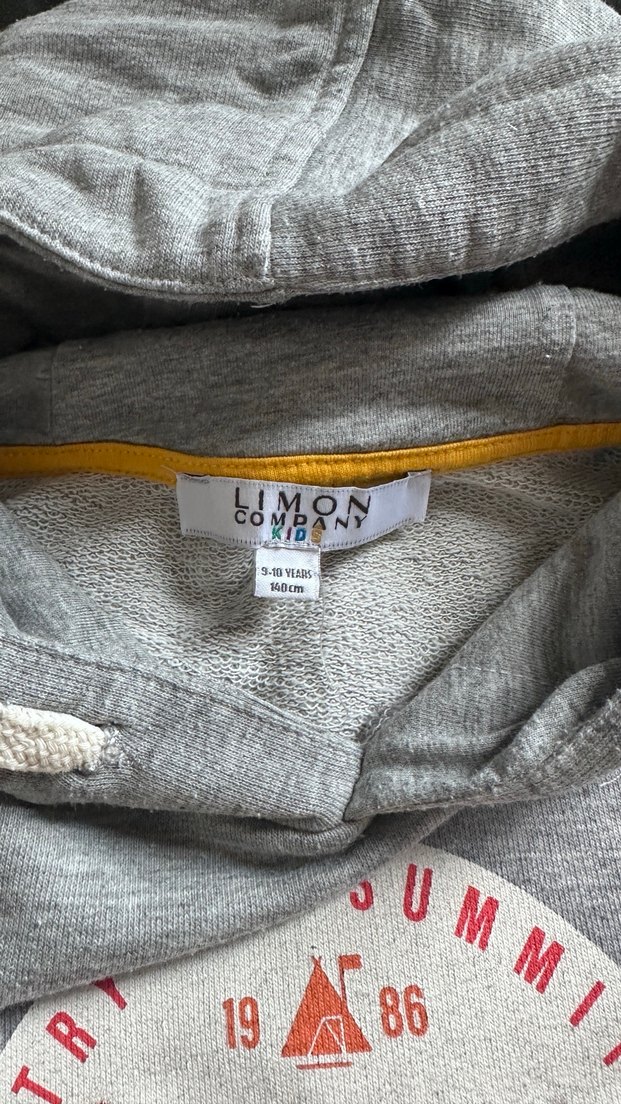 Erkek çocuk Gri Kapüşonlu Baskılı Sweatshirt - Görsel 3